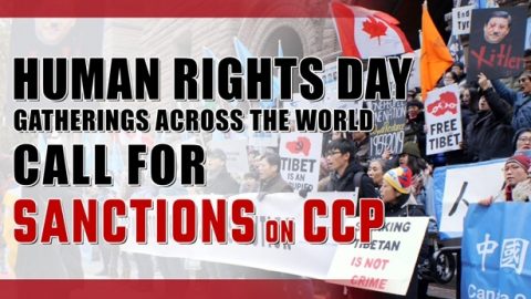 Human Rights Day Gatherings Across the World Call for Sanctions on CCP
