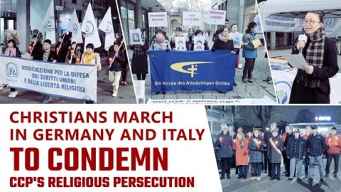 Christians March in Germany and Italy to Condemn CCP’s Religious Persecution